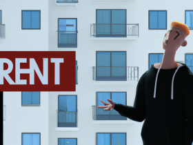 young adult considering renting an apartment